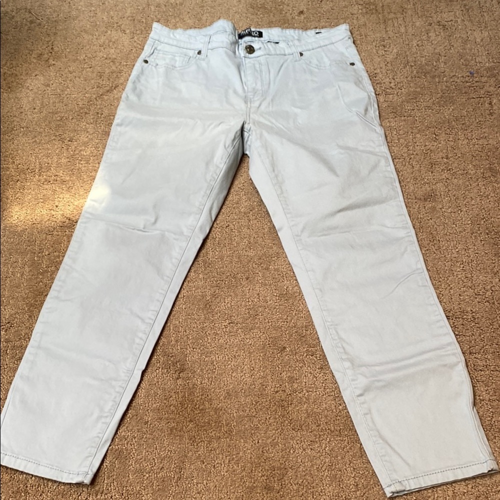 Buffalo David Bitton Mid-Rise Stretch Size 10 Skinny Sky Blue Ankle Jeans